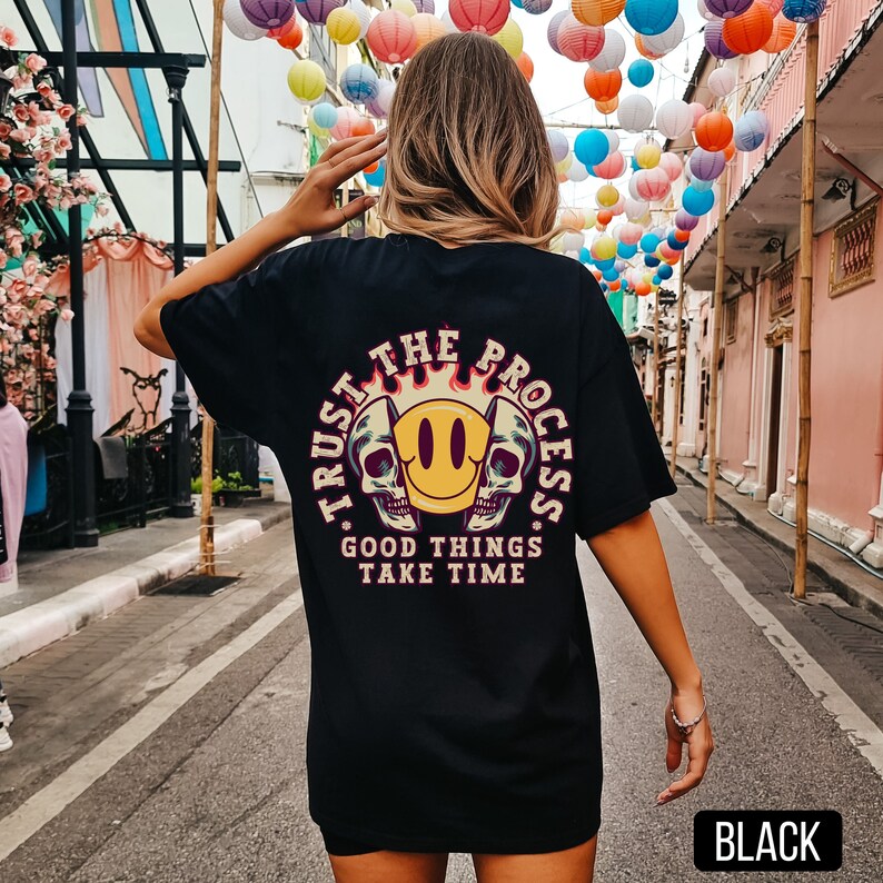 Trust The Process Good Things Take Time Shirt, Black Comfort Colors Shirt, Muscle Mommy Shirt, Gym Pump Cover, Powerlifting Shirt, Workout Shirt, Personal Trainer Gift, Vintage Gym Shirt