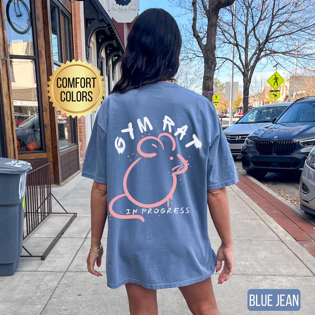Gym Rat Ropa Gym Rat in Progress Shirt, Comfort Colors, Pump Cover, Trendy Fitness ...