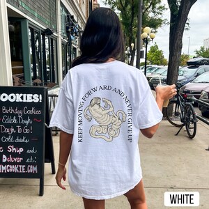 Never Give Up Shirt, White Comfort Colors Shirt, Gym Pump Cover, Workout Shirt, Gym Tshirt, Gift for Him, Fitness Gift, Weightlifting Shirt, Muscle Mommy
