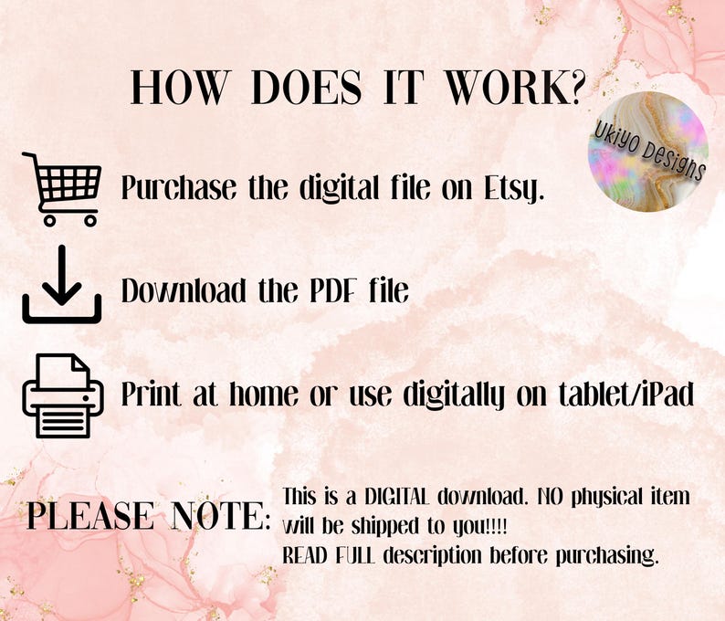 Cute Pink Daily Planner Page Printable, Kawaii Pastel PDF, To-do List ...