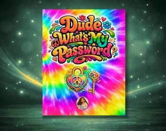 Dude What’s My Password Book, Login Tracker (Digital PDF) | 8x10’’
