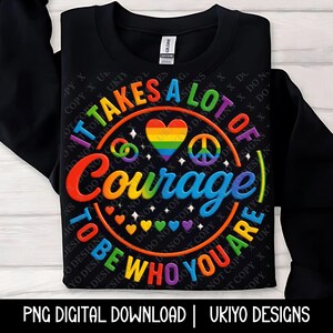 LGBTQ, Coragem, Direitos dos homossexuais, Direitos humanos, Amor é amor, Orgulho, Mensagem em negrito SOMENTE PNG | Arte para impressão | Sublimação | Download digital instantâneo