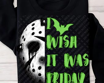 Jason Maske "I Wish It Was Friday" PNG | Halloween Horror (Digital Art)