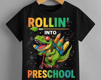 Dinosaur Back to School PNG, Preschool Sublimation (Digital Download)