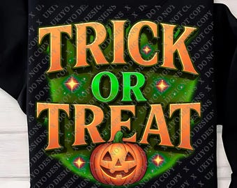 Trick or Treat PNG Bundle | Spooky Halloween Clipart (Digital Download)