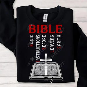 Bibel, grundlegende Anweisungen vor dem Verlassen der Erde, Religion, Glaube PNG NUR | Druckbare Grafik | Sublimation | Sofortiger digitaler Download