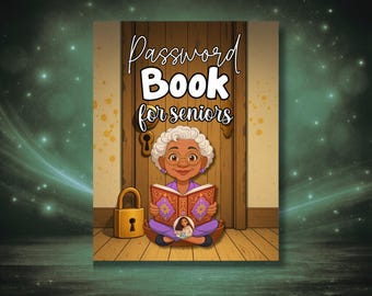 Password Book for Senior, Login Tracker (Digital PDF) | 8x10’’