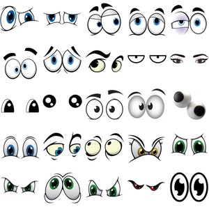 80 immagini: Occhi, Espressioni, Clipart/PNG SOLO Bundle, Download digitale, Download immediato, Disegni Ukiyo [1]