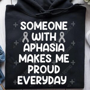 Consapevolezza dell'afasia, guerriero dell'afasia, supporto, orgoglioso caregiver SOLO PNG / Arte stampabile / Clipart / Sublimazione / Download immediato / Digitale 1