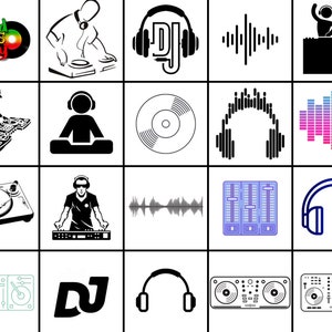 DJ, disc jockey, turntablist, mezclador de música, DJ, mixmaster, SOLO PNG / Arte imprimible / Clipart / Descarga instantánea / Digital