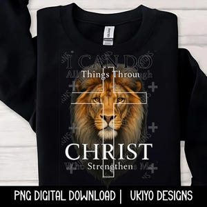 Puedo hacer todas las cosas, cristiano, religión, vibras positivas, edificante, biblia SOLO PNG / Imprimible / Sublimación / Descarga digital instantánea