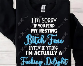 5 Sarcasm, Sarcastic, resting bitch face, funny attitude, sassy adult humor PNG ONLY| Printable Clipart| Instant Digital Download [2]