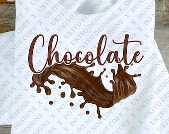 Chocolate Drip PNG Bundle, Dessert Clipart (Digital Download)