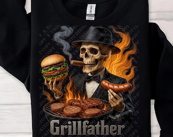 Grillfather, Father’s Day, Gift for dad, Father humor, BBQ dad, Dad joke PNG ONLY| Printable Art| Sublimation| Instant Digital Download