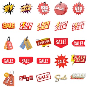 Meer dan 60 afbeeldingen: uitverkoopbord, megauitverkoop, flashuitverkoop, clipart/png-bundel, digitale download, ukiyo-ontwerpen [1]