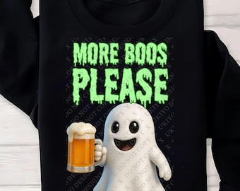 Funny Halloween Ghost PNG | Spooky Clipart Design (Digital Download)