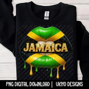 Labios jamaicanos 3D, reggae, caribeño, ambiente isleño, cultural, vibrante. SOLO PNG/Imprimible/Sublimación/Descarga digital instantánea.