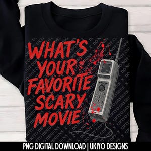 Qual è il tuo film horror preferito? PNG, Clipart di telefono horror, Telefono insanguinato, Design slasher di Halloween, DOWNLOAD DIGITALE