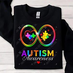 Autismebewustzijn, Neurodiversity Pride, Unique Minds, ALLEEN, PNG | Afdrukbare kunst | Clipart | Sublimatie | Direct downloaden | Digitale 9