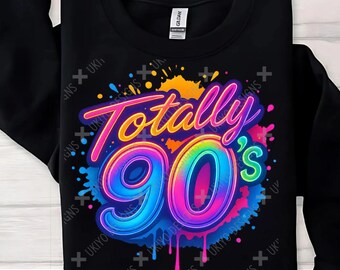 90s Retro PNG Design, Printable Sublimation (Digital Download)