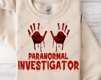 Paranormal Investigator PNG, Spooky Halloween Clipart (Digital Download)