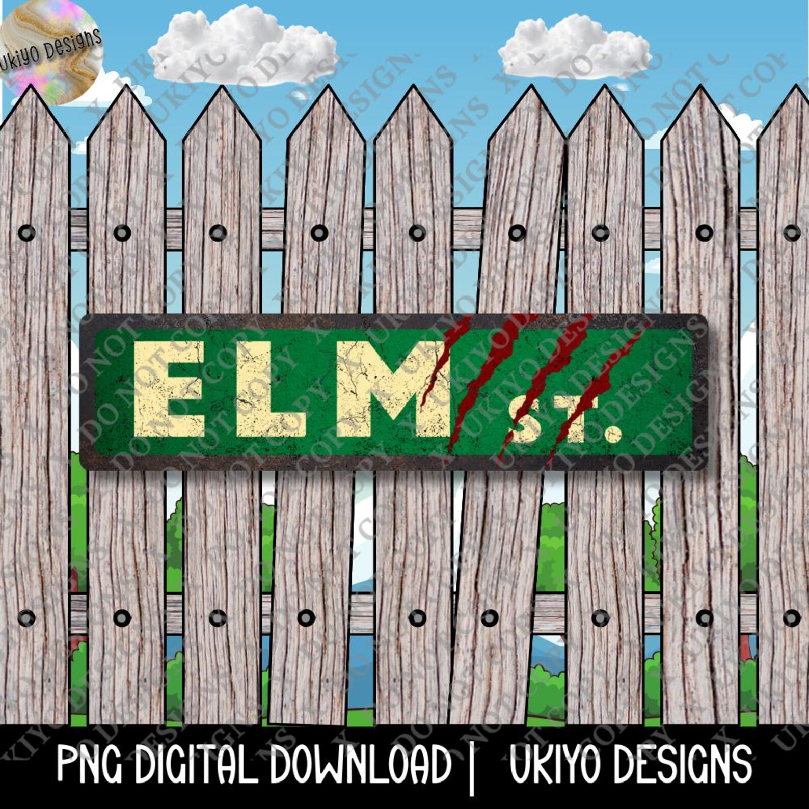 5 Horror Signs PNG Bundle, Horror Street Signs, Scary Sign PNG ...