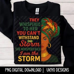 Juni, sie flüsterten ihr zu, Feminine Black Power, Empower, Resilient PNG NUR | Druckbare Kunst| Sublimation | Sofortiger digitaler Download