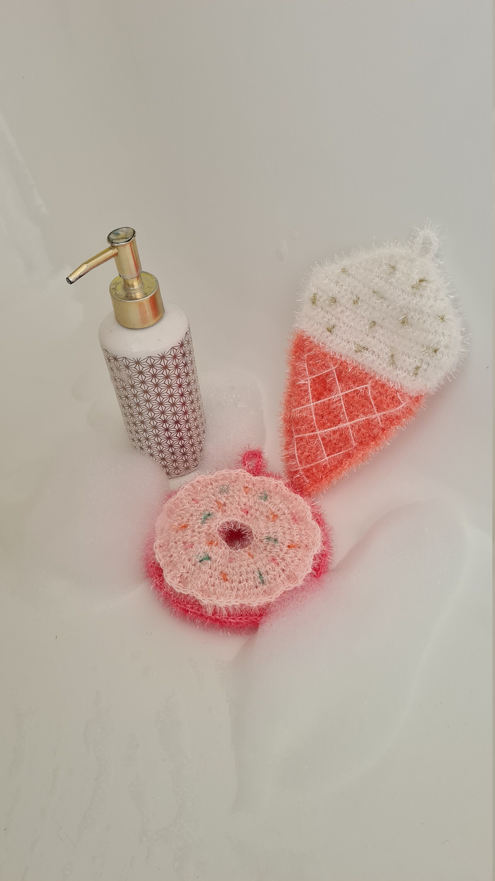 Eponges Tawashi Écologiques Au Crochet