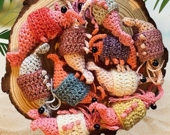 Crochet Emotional Support Shrimp