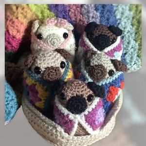 Pug in a Rug crochet pattern (pdf)
