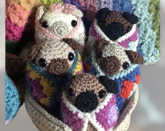 Pug in a Rug crochet pattern (pdf)