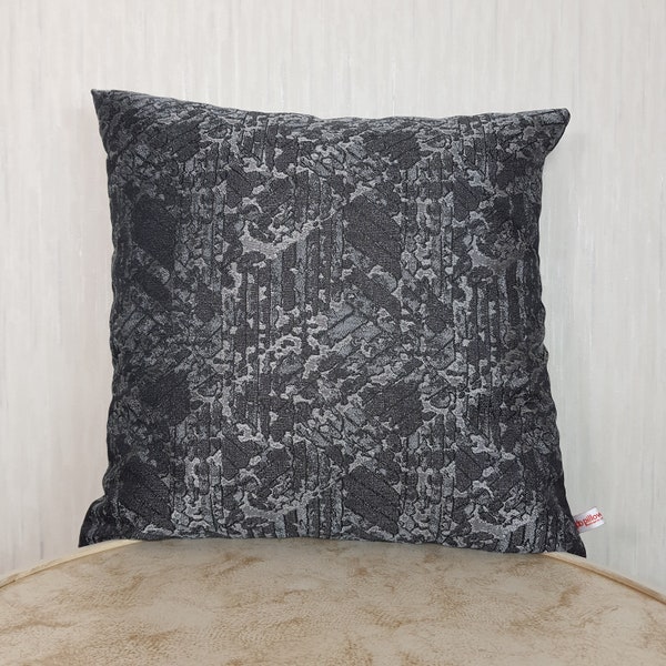 Gray Anthracite Pillows, Gray Cotton Throw Pillow, Long Body Pillow, Gray Cushion Cover, Gray Lumbar Pillow, Washable Pillow, Kissenbezug