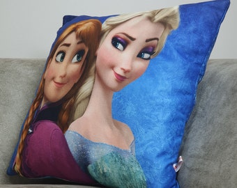La Reine des neiges 2, Elsa & Anna coussin/oreiller personnalisé. Cadeau de  la Reine des neiges/cadeau d'anniversaire avec, accessoire de chambre à  coucher. -  France