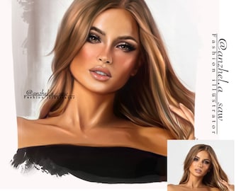 Realistic Digital Portrait | Portrait from Photo | Personalized Realistic Portrait | Custom Digital Art