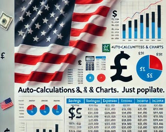 USA Excel Budget Tracker, Instant download, Personal Finance Template, Zero-based Budget, Planner, Annual, 12-month, 2024 25 MoneySmarties