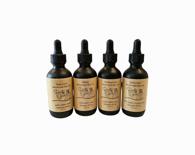 All Natural Beard and Skin Oil with Organic Vitamin E Oil