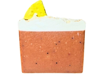 Frosted Strawberry Lemonade Natural Vegan Soap Bar with Organic Shea Butter and Coconut Oil