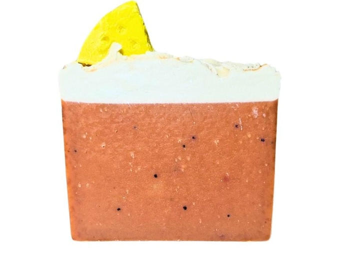 Frosted Strawberry Lemonade Natural Vegan Soap Bar with Organic Shea Butter and Coconut Oil