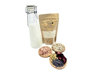 Bloomgasm Milk Bath with Botanicals, Colloidal Oats, and Pink Himalayan Salt