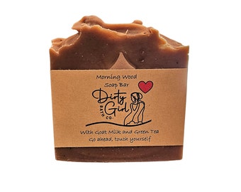Morning Wood Rustic Hand-Crafted Soap Bar with Goat Milk and Green Tea
