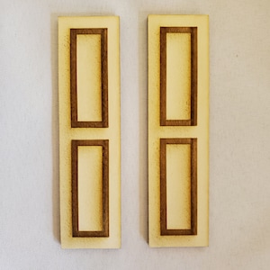 2 Panel Dollhouse Shutters