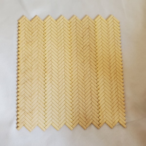 Herringbone Dollhouse Wood Flooring