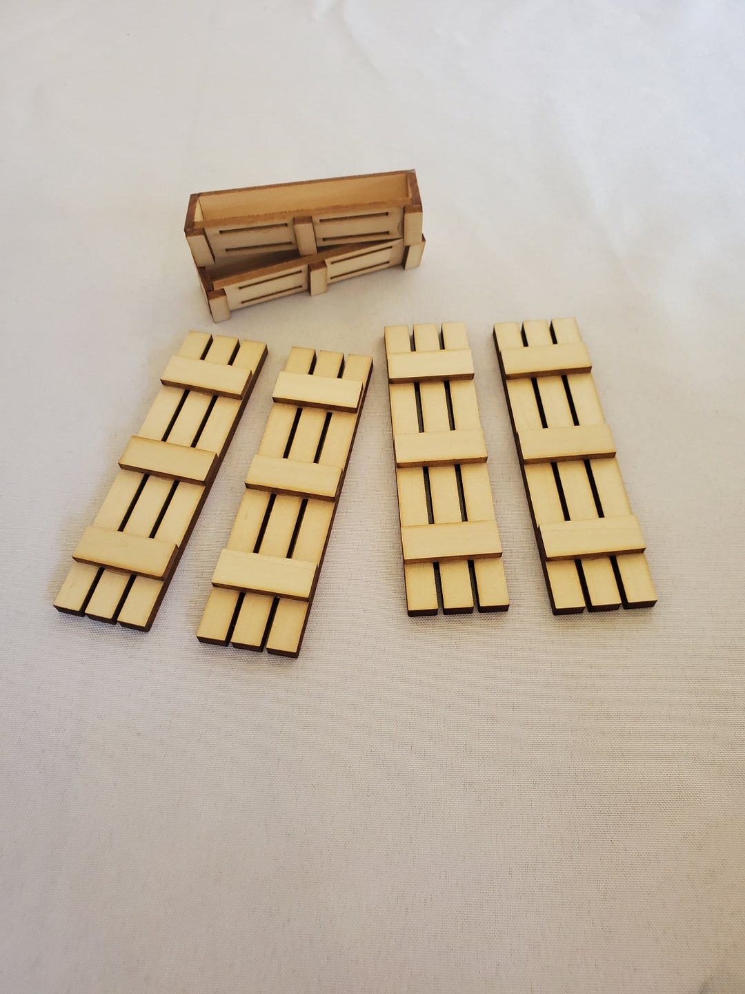 Dollhouse Slat Window Box and Shutter Bundle - Etsy