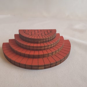 Full Set Dollhouse Brick Porch Steps