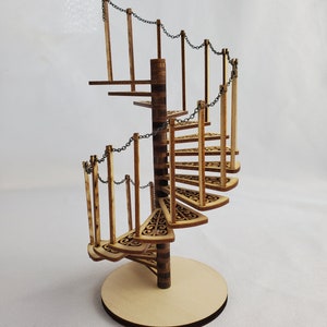 Miniature Dollhouse Spiral Staircase Kit