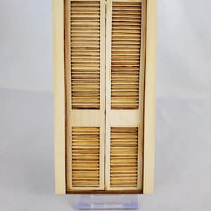 Working Dollhouse Louvered Closet Door