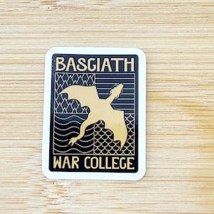 War College Sticker, Fourth Wing Sticker, Empyrean Dragon Sticker, Iron Flame Sticker, Waterproof Bookish Sticker, Kindle