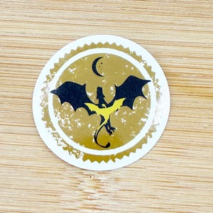 Dragons Glossy Sticker, Fourth Wing Sticker, Empyrean Dragon Sticker, Iron Flame Sticker, Waterproof Bookish Sticker, Kindle
