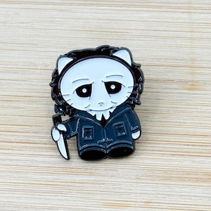 Michael Cat Soft Enamel Pin, Anstecknadel, Horror Film Pin, Unikat Pin, Nostalgie Sammler Pin, Retro Pin, 90er Pin