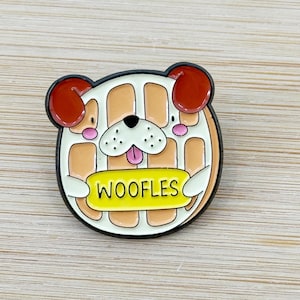Woofles Soft Enamel Pin, Pun Pins, Meme Themed, Funny Enamel Pins, Quotes Sayings Hilarious Gag Gifts, Novelty, Unique Gift